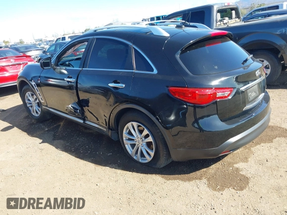 2010 Infiniti FX35 with VIN JN8AS1MU1AM800886, listed as a IAAI auction lot 41511299 with 151,381 mi miles. Bid and sale history available at carsss.com. Image 3.