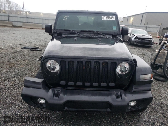 2023 Jeep Wrangler Sport S with VIN 1C4HJXDG0PW626672, listed as a Copart auction lot 47358915 with 19,089 mi miles and Salvage Title. Bid and sale history available at DreamBid. Image 5.