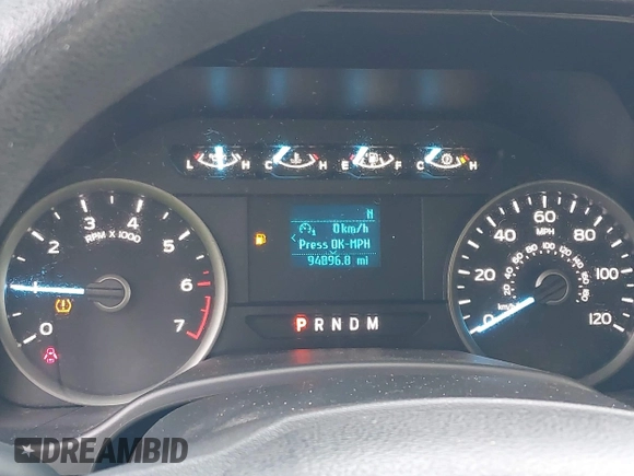 2019 Ford F-150 XL with VIN 1FTEW1E53KFA20399, listed as a IAAI auction lot 41846887 with 94,896 mi miles. Bid and sale history available at carsss.com. Image 7.