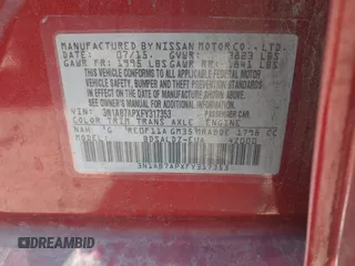 2015 Nissan Sentra SV z VIN 3N1AB7APXFY317353, wystawiony jako IAAI lot #42451545 z przebiegiem 159 530 mil mil oraz . Historia ofert i sprzedaży dostępna na DreamBid. Obrazek 9.