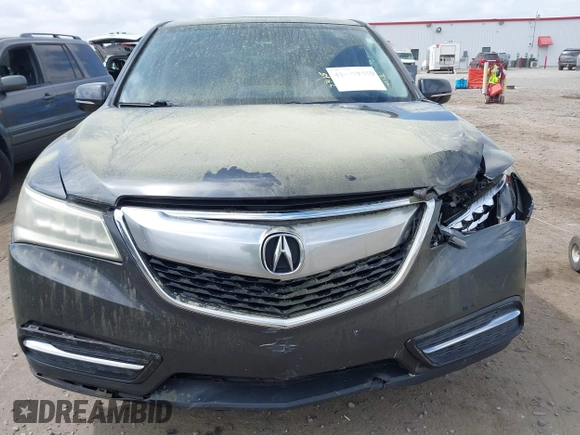 2016 Acura MDX with VIN 5FRYD3H23GB014967, listed as a IAAI auction lot 41929935 with 256,698 mi miles. Bid and sale history available at carsss.com. Image 12.