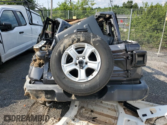 2019 Jeep Wrangler Unlimited Sport S with VIN 1C4HJXDN9KW636706, listed as a Copart auction lot 53625215 with Not provided miles and Non repairable. Bid and sale history available at DreamBid. Image 6.