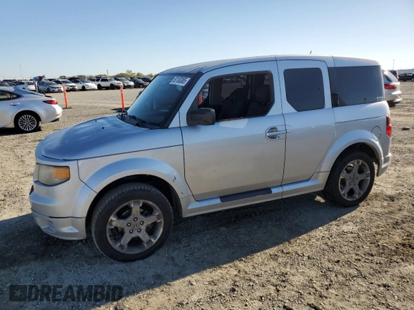 2007 Honda Element SC with VIN 5J6YH18957L001944, listed as a Copart auction lot 50100385 with 300,250 mi miles and Salvage Title. Bid and sale history available at DreamBid. Image 1.