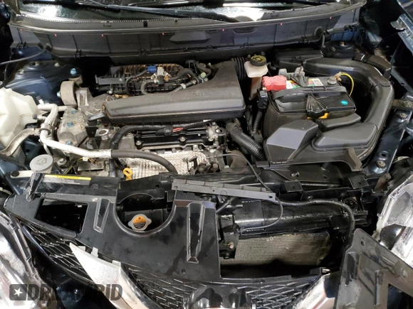 2016 Nissan Rogue SV with VIN KNMAT2MV6GP665239, listed as a Copart auction lot 47032235 with 76,396 mi miles and Clean Title. Bid and sale history available at carsss.com. Image 12.