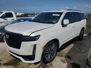2024 Cadillac Escalade 4WD Sport Platinum with VIN 1GYS4GKL8RR160286, listed as a Copart auction lot 74904504 with 3,644 mi miles and Salvage Title. Bid and sale history available at carsss.com. Image 1.