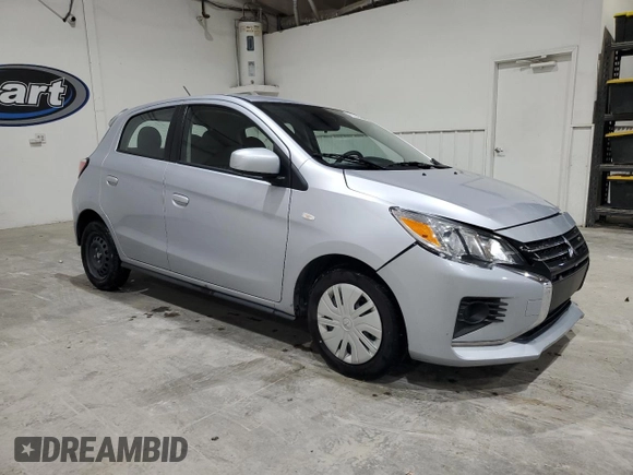2024 Mitsubishi Mirage ES z VIN ML32AUHJ2RH010024, wystawiony jako Copart lot #59907215 z przebiegiem 29 712 mil mil oraz Szkoda całkowita • Salvage title. Historia ofert i sprzedaży dostępna na DreamBid. Obrazek 4.