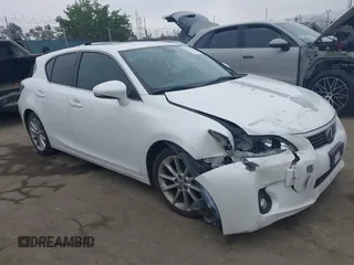 2012 Lexus CT 200h with VIN JTHKD5BH2C2113226, listed as a IAAI auction lot 42433351 with 118,580 mi miles and . Bid and sale history available at DreamBid. Image 1.