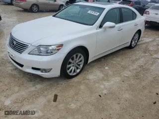 2011 Lexus LS 460 with VIN JTHCL5EF6B5010552, listed as a Copart auction lot 74747814 with 0 mi miles and Salvage Title. Bid and sale history available at carsss.com. Image 1.
