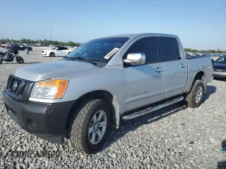 2015 Nissan Titan S with VIN 1N6AA0EJ0FN510182, listed as a Copart auction lot 57632985 with 87,473 mi miles and Salvage title. Bid and sale history available at DreamBid. Image 1.