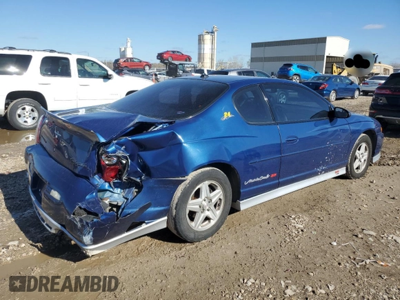 2003 Chevrolet Monte Carlo SS with VIN 2G1WX12K939346416, listed as a Copart auction lot 79191894 with 155,441 mi miles and Salvage Title. Bid and sale history available at carsss.com. Image 3.