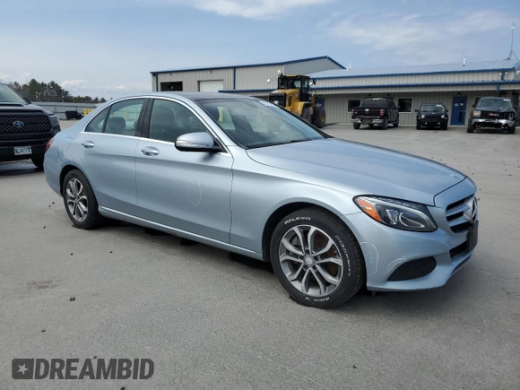 2015 Mercedes-Benz C 300 Luxury with VIN 55SWF4KB7FU087337, listed as a Copart auction lot 52773935 with 99,815 mi miles and Salvage Title. Bid and sale history available at DreamBid. Image 4.