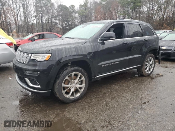 2021 Jeep Grand Cherokee Summit with VIN 1C4RJFJG6MC674077, listed as a Copart auction lot 44594475 with 46,794 mi miles and Salvage Title. Bid and sale history available at carsss.com. Image 1.