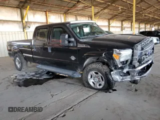 2016 Ford F-250 Lariat with VIN 1FT7W2BT7GEA40606, listed as a Copart auction lot 61953315 with 163,640 mi miles and Salvage title. Bid and sale history available at DreamBid. Image 4.