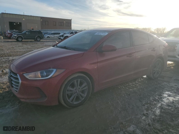 2018 Hyundai Elantra Value Edition with VIN 5NPD84LF7JH308062, listed as a Copart auction lot 46612115 with 117,501 mi miles and Salvage Title. Bid and sale history available at carsss.com. Image 1.