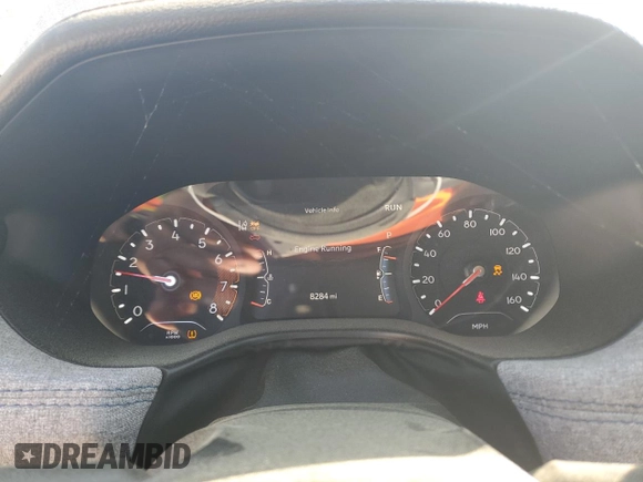 2023 Jeep Compass Sport with VIN 3C4NJDAN0PT572204, listed as a Copart auction lot 52490095 with 8,284 mi miles and Salvage title. Bid and sale history available at DreamBid. Image 9.