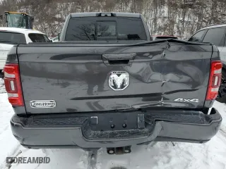 2023 Ram 2500 Longhorn with VIN 3C6UR5GL0PG509393, listed as a Copart auction lot 44951365 with 0 mi miles and Salvage Title. Bid and sale history available at carsss.com. Image 6.
