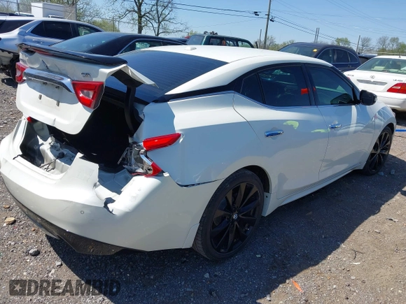 2017 Nissan Maxima SV with VIN 1N4AA6AP0HC378092, listed as a IAAI auction lot 42052605 with 193,999 mi miles and . Bid and sale history available at DreamBid. Image 4.