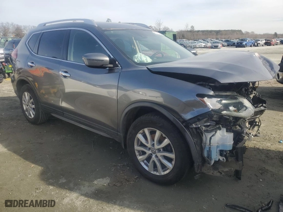 2019 Nissan Rogue SV with VIN JN8AT2MVXKW372124, listed as a Copart auction lot 85015454 with 0 mi miles and Salvage Title. Bid and sale history available at carsss.com. Image 4.