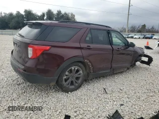 2022 Ford Explorer XLT with VIN 1FMSK7DH6NGA63920, listed as a Copart auction lot 87183954 with 30,619 mi miles and Salvage Title. Bid and sale history available at carsss.com. Image 3.