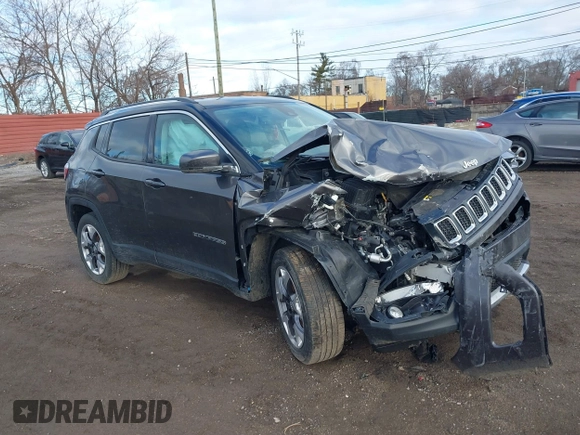 2021 Jeep Compass Limited with VIN 3C4NJDCB8MT524299, listed as a IAAI auction lot 41718321 with 67,618 mi miles and . Bid and sale history available at carsss.com. Image 1.