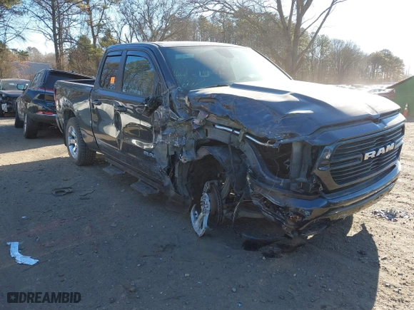 2021 Ram 1500 Big Horn with VIN 1C6SRFBT7MN623706, listed as a IAAI auction lot 41289882 with 40,478 mi miles. Bid and sale history available at carsss.com. Image 1.
