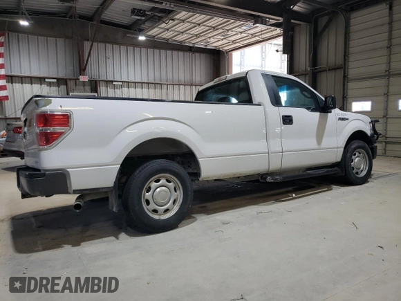 2013 Ford F-150 XL with VIN 1FTNF1CF0DKF22194, listed as a Copart auction lot 46987505 with 149,978 mi miles and Salvage title. Bid and sale history available at DreamBid. Image 3.