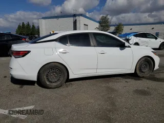 2020 Nissan Sentra S with VIN 3N1AB8BV4LY220180, listed as a Copart auction lot 47494095 with 128,687 mi miles and Salvage Title. Bid and sale history available at carsss.com. Image 3.