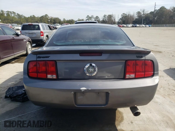 2007 Ford Mustang Deluxe with VIN 1ZVFT80N875296360, listed as a Copart auction lot 42640795 with 245,254 mi miles and Salvage Title. Bid and sale history available at carsss.com. Image 6.