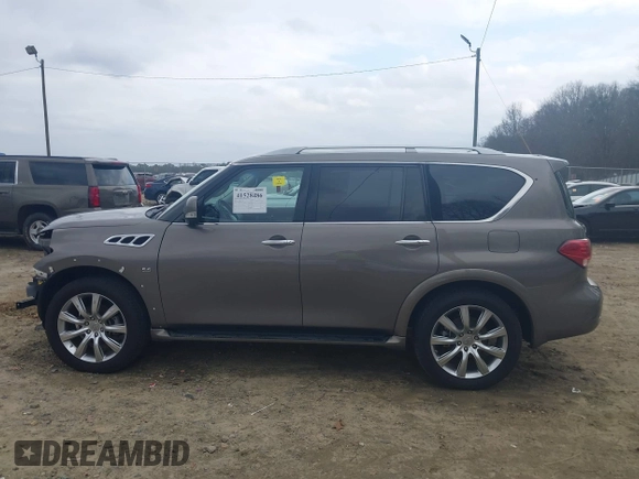 2014 Infiniti QX80 z VIN JN8AZ2NF0E9554505, wystawiony jako IAAI lot #41528486 z przebiegiem 146 311 mil mil oraz . Historia ofert i sprzedaży dostępna na DreamBid. Obrazek 15.
