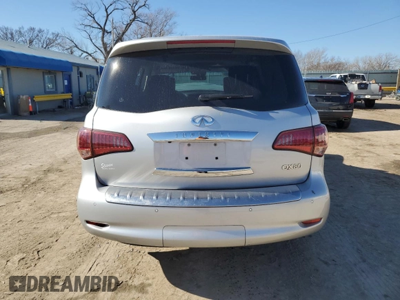 2017 Infiniti QX80 with VIN JN8AZ2NE2H9156143, listed as a Copart auction lot 42945985 with 157,392 mi miles and Salvage Title. Bid and sale history available at DreamBid. Image 6.