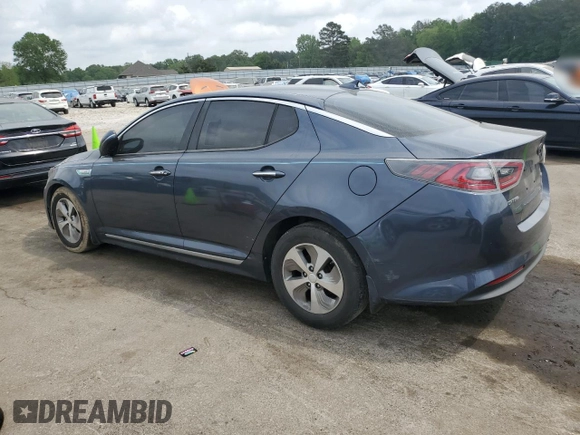 2015 Kia Optima Hybrid with VIN KNAGM4AD0F5081814, listed as a Copart auction lot 53929215 with 165,969 mi miles and Clean Title. Bid and sale history available at carsss.com. Image 2.