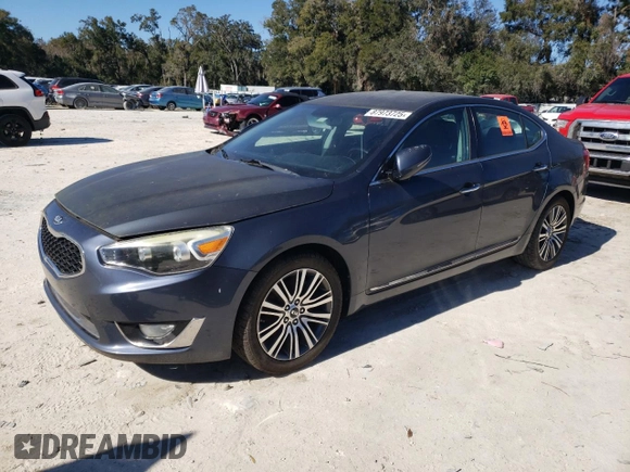 2014 Kia Cadenza Premium with VIN KNALN4D71E5155905, listed as a Copart auction lot 87973725 with 113,421 mi miles and Clean Title. Bid and sale history available at carsss.com. Image 1.