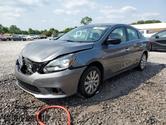 2017 Nissan Sentra S with VIN 3N1AB7AP0HY350932, listed as a Copart auction lot 58932145 with 145,154 mi miles and Salvage title. Bid and sale history available at DreamBid. Image 1.