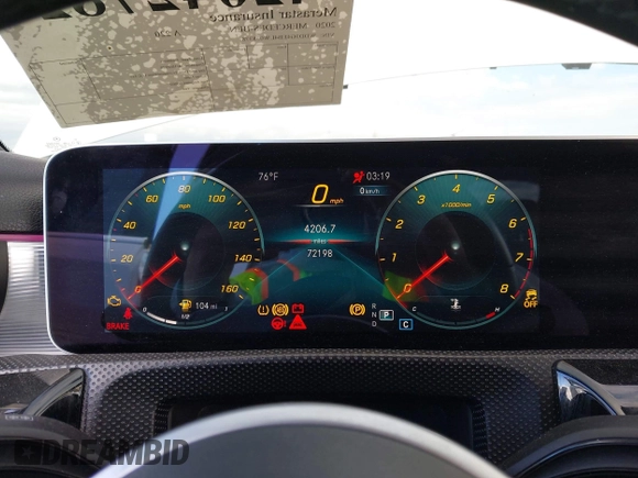2020 Mercedes-Benz A 220 z VIN WDD3G4EB4LW038378, wystawiony jako IAAI lot #42042782 z przebiegiem 72 198 mil mil oraz . Historia ofert i sprzedaży dostępna na DreamBid. Obrazek 7.