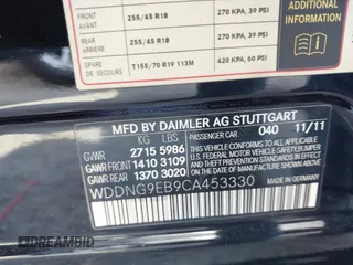 2012 Mercedes-Benz S 550 z VIN WDDNG9EB9CA453330, wystawiony jako IAAI lot #41905056 z przebiegiem Nie podano mil oraz . Historia ofert i sprzedaży dostępna na DreamBid. Obrazek 9.