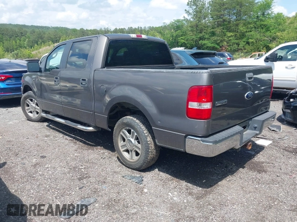 2005 Ford F-150 XLT with VIN 1FTPW12515KE80153, listed as a IAAI auction lot 42057009 with 135,454 mi miles. Bid and sale history available at carsss.com. Image 3.