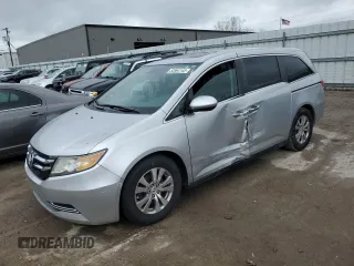 2014 Honda Odyssey EX-L with VIN 5FNRL5H64EB063891, listed as a Copart auction lot 53964145 with 133,131 mi miles and Salvage title. Bid and sale history available at DreamBid. Image 1.