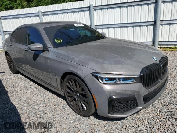 2020 BMW 7 Series 740i with VIN WBA7T2C09LGF96718, listed as a Copart auction lot 63169003 with 43,315 mi miles. Bid and sale history available at carsss.com. Image 4.