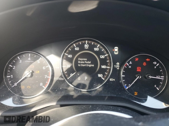 2023 Mazda 3 S Preferred with VIN 3MZBPACM8PM362526, listed as a Copart auction lot 43704735 with 51,350 mi miles and Salvage Title. Bid and sale history available at DreamBid. Image 9.