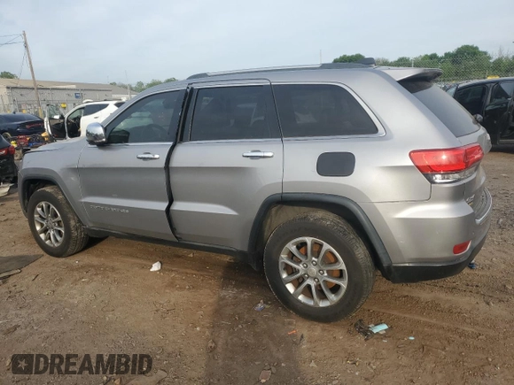 2014 Jeep Grand Cherokee Limited with VIN 1C4RJFBG8EC496303, listed as a Copart auction lot 56215195 with 129,269 mi miles and Salvage Title. Bid and sale history available at DreamBid. Image 2.