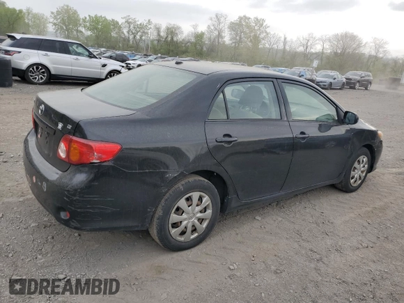 2009 Toyota Corolla with VIN JTDBL40E599042515, listed as a Copart auction lot 54796945 with Not Provided miles and Clean Title. Bid and sale history available at carsss.com. Image 3.