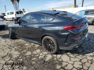 2024 BMW X6 xDrive40i with VIN 5UX33EX09R9S35818, listed as a Copart auction lot 89089515 with 26,955 mi miles and Salvage Title. Bid and sale history available at carsss.com. Image 2.