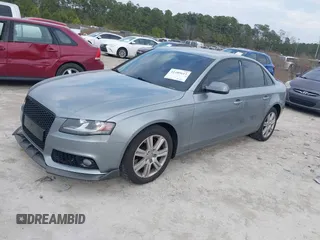 2010 Audi A4 2.0T Premium with VIN WAUBFAFL5AN018221, listed as a IAAI auction lot 41489613 with 122,309 mi miles. Bid and sale history available at carsss.com. Image 2.
