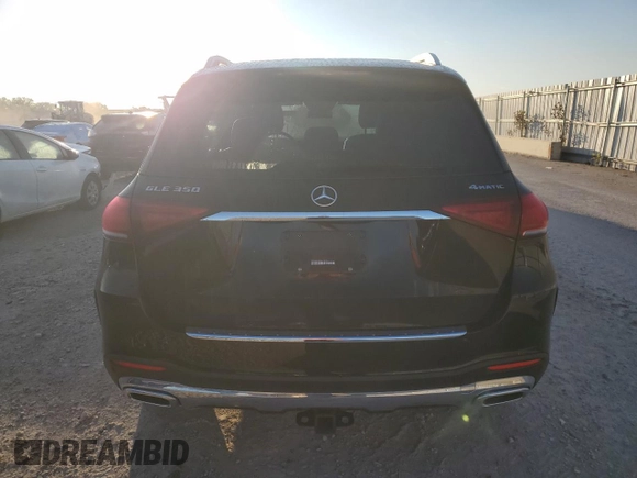 2022 Mercedes-Benz GLE 350 with VIN 4JGFB4KB0NA709549, listed as a Copart auction lot 57390995 with 24,344 mi miles and Salvage title. Bid and sale history available at DreamBid. Image 6.