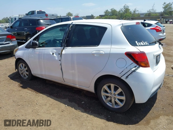 2015 Toyota Yaris L with VIN VNKKTUD36FA020789, listed as a IAAI auction lot 39904230 with 244,435 mi miles and . Bid and sale history available at DreamBid. Image 3.
