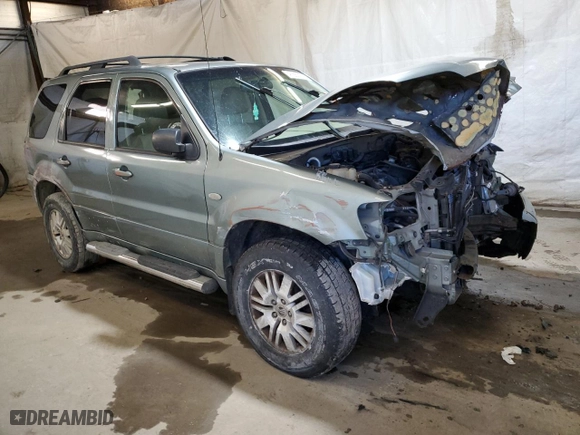 2006 Mercury Mariner Luxury with VIN 4M2YU57136DJ00415, listed as a Copart auction lot 47550205 with 0 mi miles and Salvage Title. Bid and sale history available at carsss.com. Image 4.