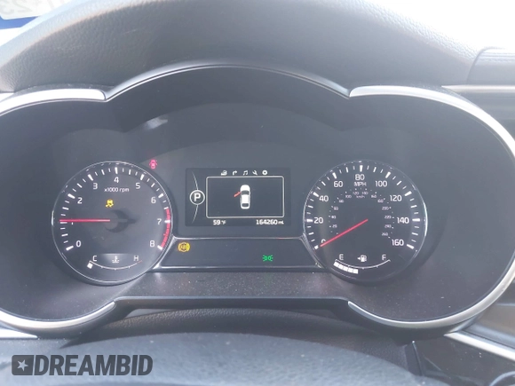 2015 Kia Optima SX Turbo with VIN 5XXGR4A65FG407334, listed as a IAAI auction lot 40743106 with 164,260 mi miles. Bid and sale history available at carsss.com. Image 7.