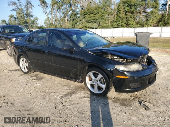 2007 Mazda 6 i Sport VE with VIN 1YVHP84C675M12612, listed as a Copart auction lot 87363974 with 169,934 mi miles and Salvage Title. Bid and sale history available at DreamBid. Image 4.
