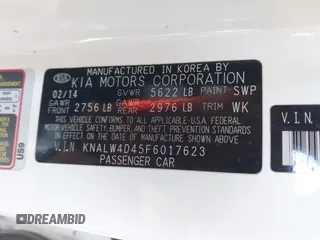 2015 Kia K900 Luxury with VIN KNALW4D45F6017623, listed as a IAAI auction lot 42451838 with 96,225 mi miles and . Bid and sale history available at DreamBid. Image 9.