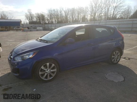 2012 Hyundai Accent SE with VIN KMHCU5AE7CU027245, listed as a Copart auction lot 50604895 with 153,842 mi miles and Clean title. Bid and sale history available at DreamBid. Image 1.